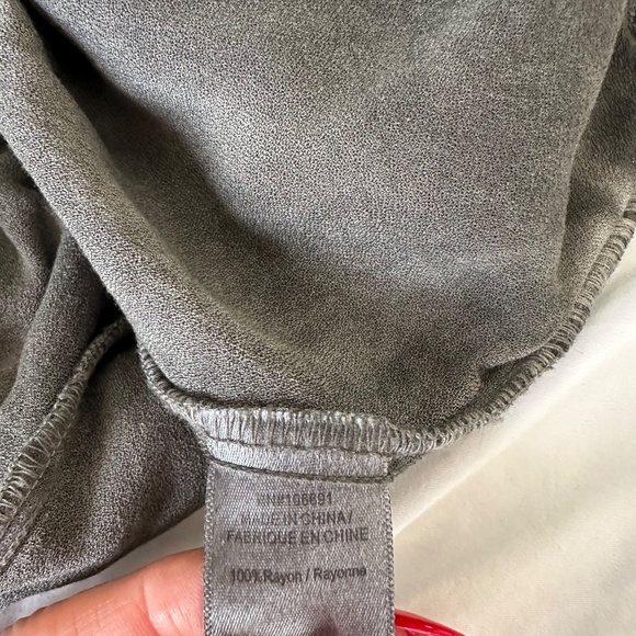 Long Sleeved Grey Shorts Romper One Piece - L - Picture 5 of 6